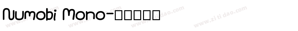 Numobi Mono字体转换